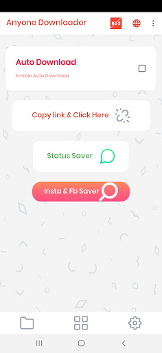 Android application Anyone Downloader screenshort