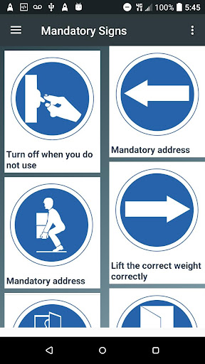 Mandatory Signs - Occupational Screen 2