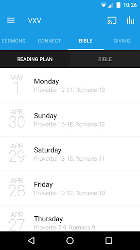 Verse by Verse Church (VXV) Screen 3