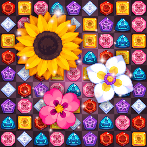 blossom match puzzle game Logo