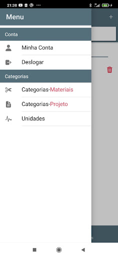 Android application Calculadora de artesanato screenshort