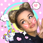 Cover Image of Download Cute Stickers for Photos 💝 Girl Pic Editor 1.5 APK