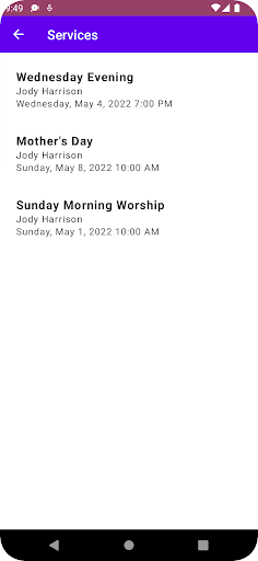Bethel Baptist Church Screen 2