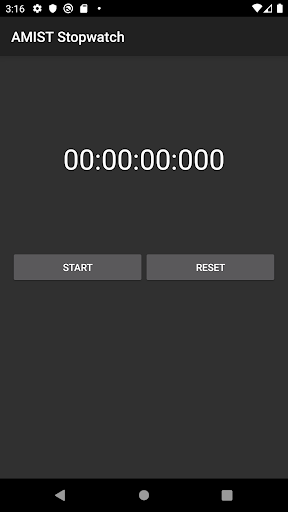 Android application AMIST Stopwatch screenshort