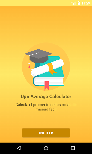 Android application Upn Average Calculator screenshort