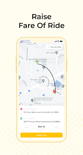 TEKSI. Bid, Agree & Ride Screen 2