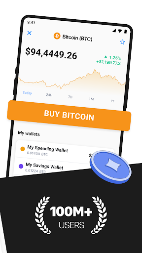 Screenshot of Bitcoin.com Wallet: Buy, Sell