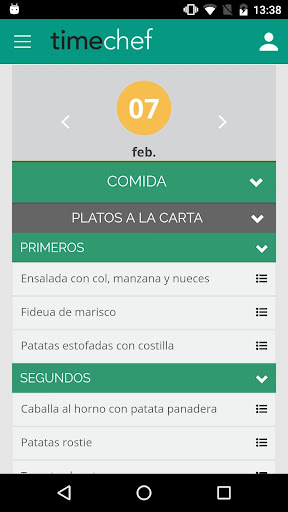 Timechef Screen 3