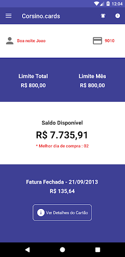 Cartão Corsino.cards Screen 3