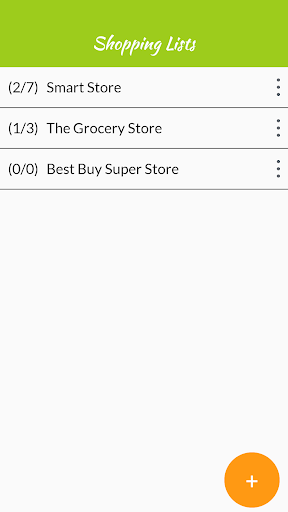 Android application Shopping List (Grocery) screenshort