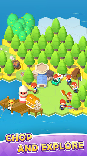 Android application Isle Pioneer: Idle Lumber Chop screenshort