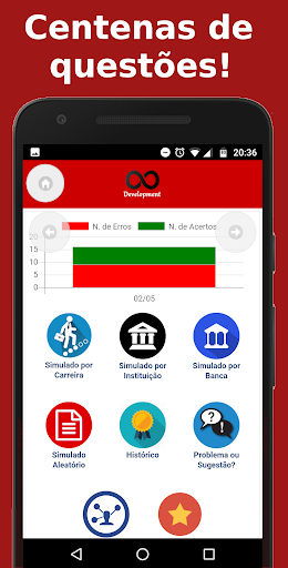 Android application Simulado Raciocínio Lógico screenshort