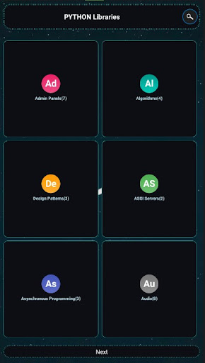 Screenshot of Python Libraries and Compiler