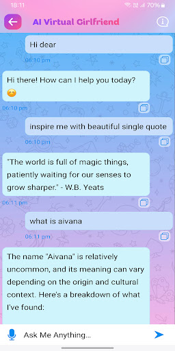 Screenshot Aivana - AI Wallpapers & Chat