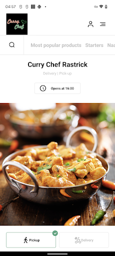 Android application Curry Chef Rastrick screenshort