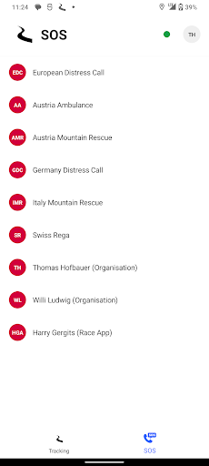 Livetracking Screen 2