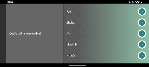 Aperçu de l'application