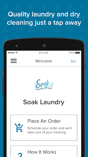 Android application Soak Laundry screenshort