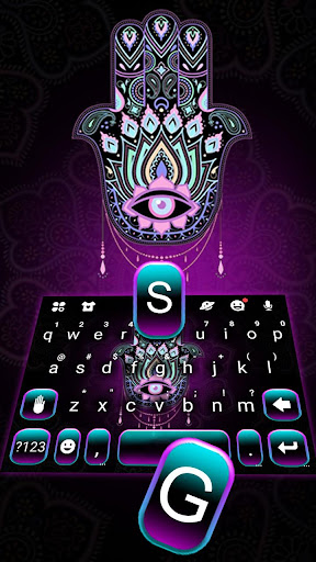 Holy Hamsa Hand Keyboard Theme Screen 2