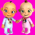 Cover Image of Download Talking Baby Twins Newborn Fun  APK