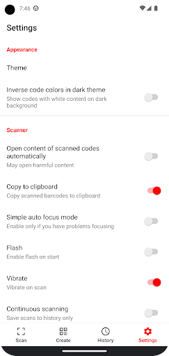 PRO QR & Barcode Scanner Screen 2