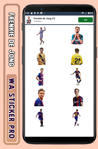 Frenkie de Jong - WA Sticker Screen 3