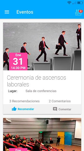 Android application Gcomunica screenshort