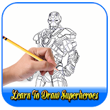 Learn to draw superheroes icon