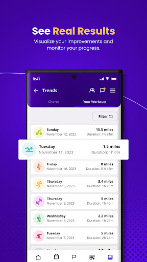 Screenshot of Humango: AI training planner