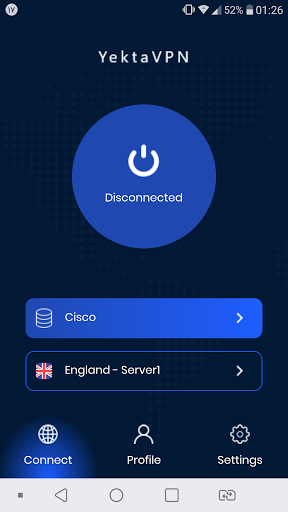 Android application YektaVPN screenshort