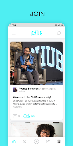 Android application OHUB screenshort