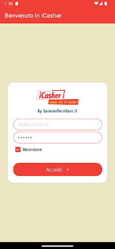 Android application iCasher screenshort