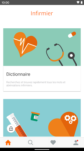 Android application Elsevier Infirmier screenshort