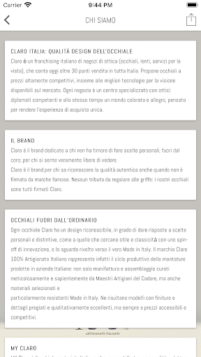 OTTICA CLARO Screen 3