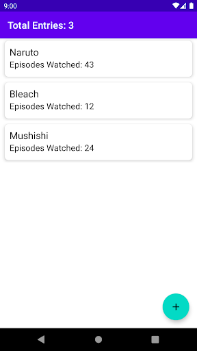Android application Anime List Offline screenshort
