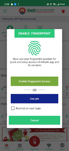 Jeevandeep Mobile App Screen 2