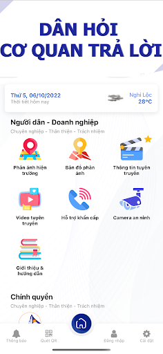 Android application Nghi Lộc tôi yêu screenshort