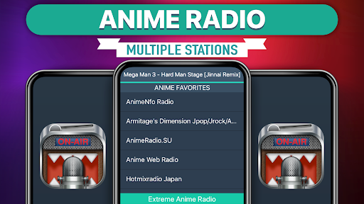 Android application Anime Radio Favorites screenshort