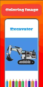 Excavator Coloring Game