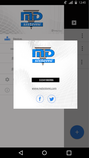 Android application MD Sistemi EasyView screenshort