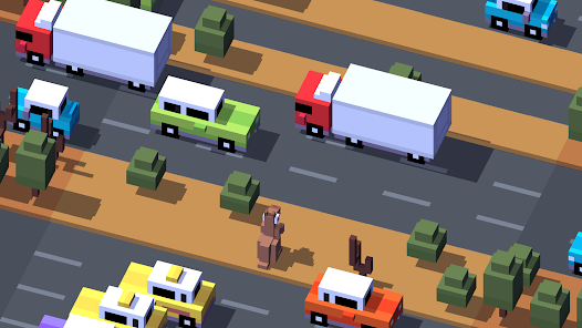 Funny chicken crossy road game!😂 #fyp #game #chicken #train #app