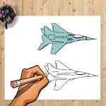 Cover Image of Descargar How to Draw Fighter Jet And Other Vehicles Easily 1.0 APK