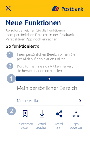 Android application Perspektiven screenshort