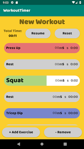 Workout Timer Screen 3
