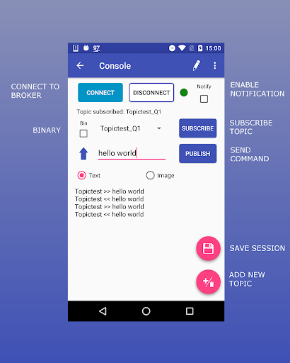 MQTT Terminal Screen 2