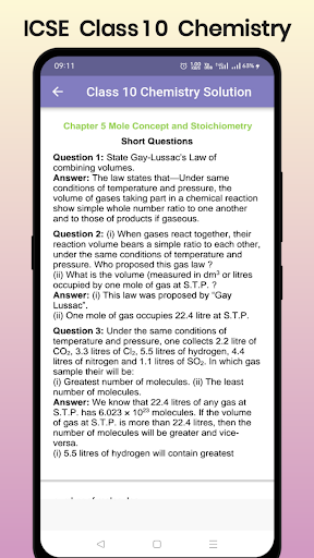 ICSE Class 10 Chemistry