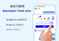 screenshot of Big Font - Big Text Size
