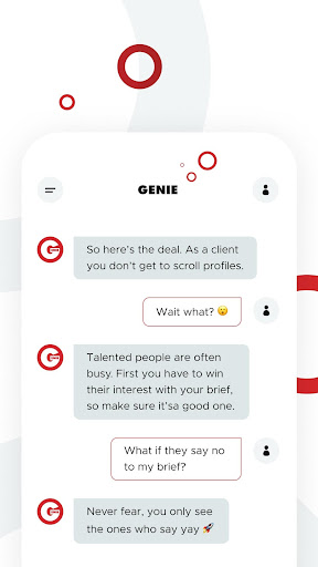 Android application Meet Genie screenshort
