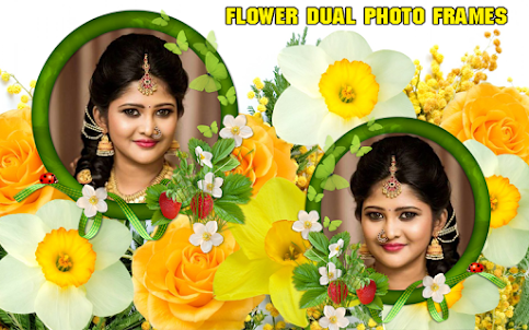 Flower Dual Photo Frames