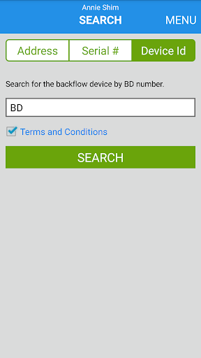 Ventura County Backflow Test Screen 2